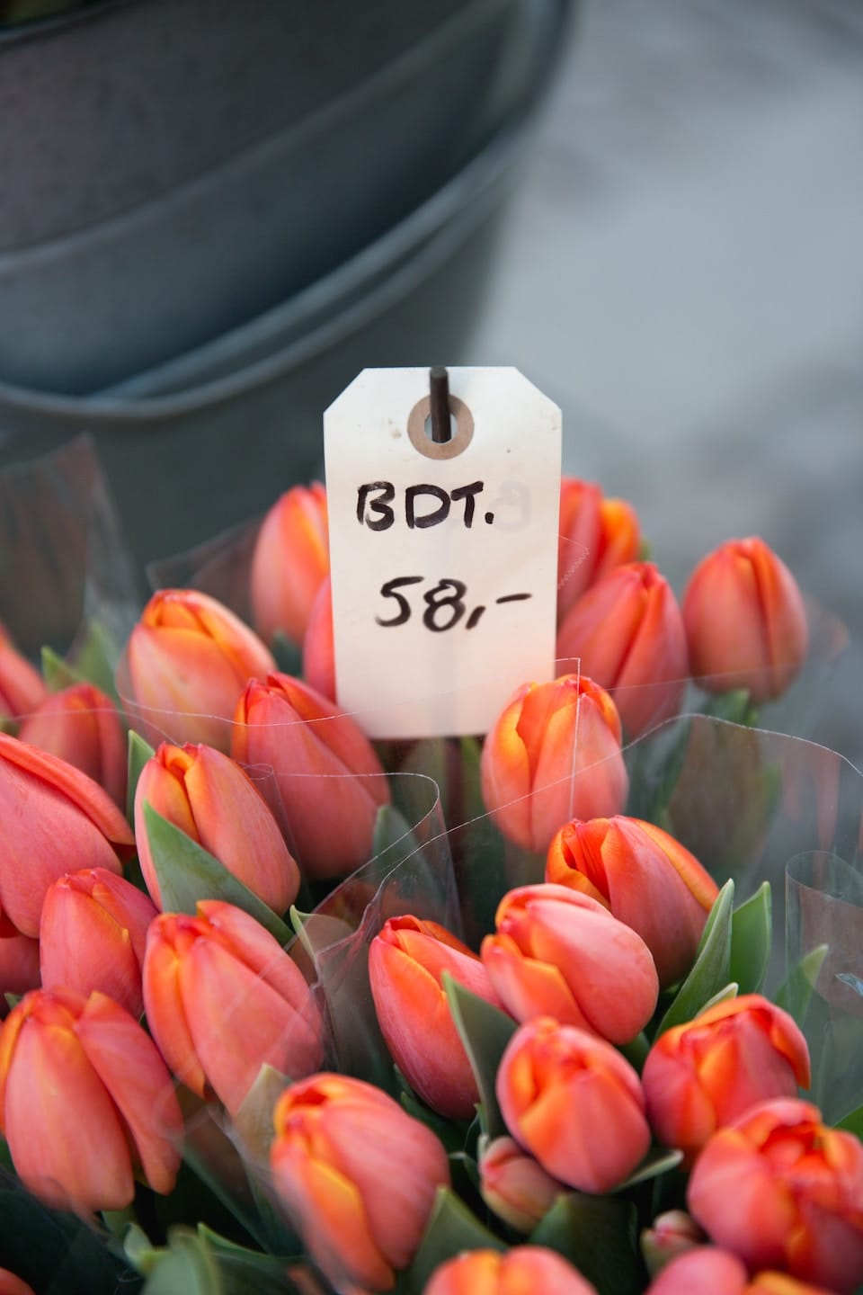 Flowers with pricetag