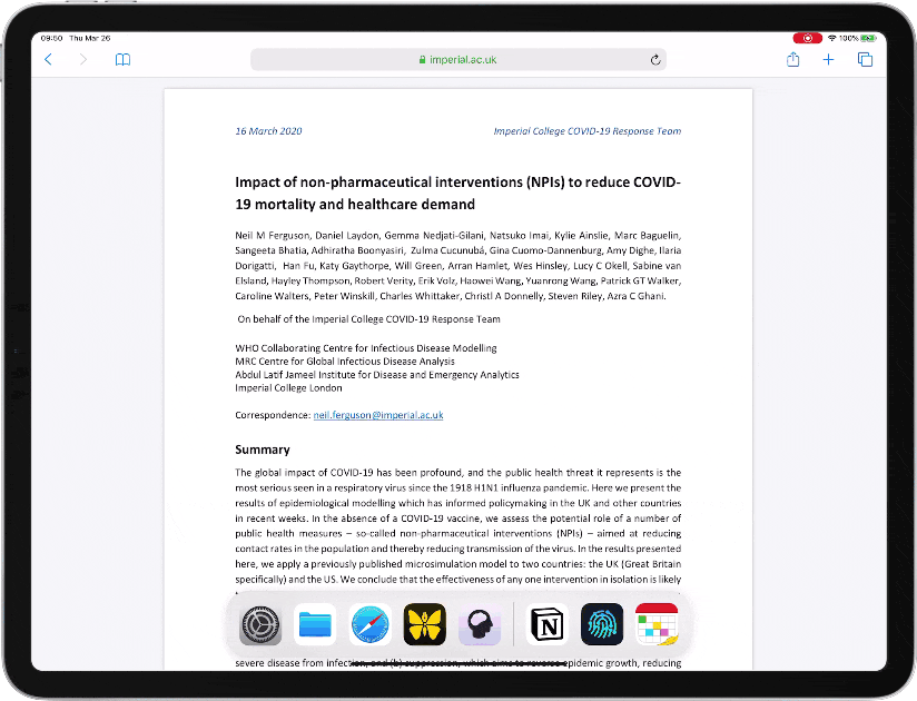 using Safari and Muse together in Split View