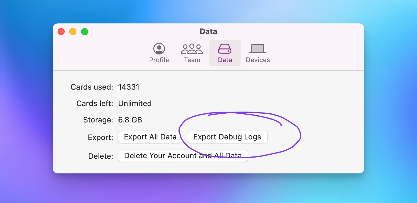 Sync indicator