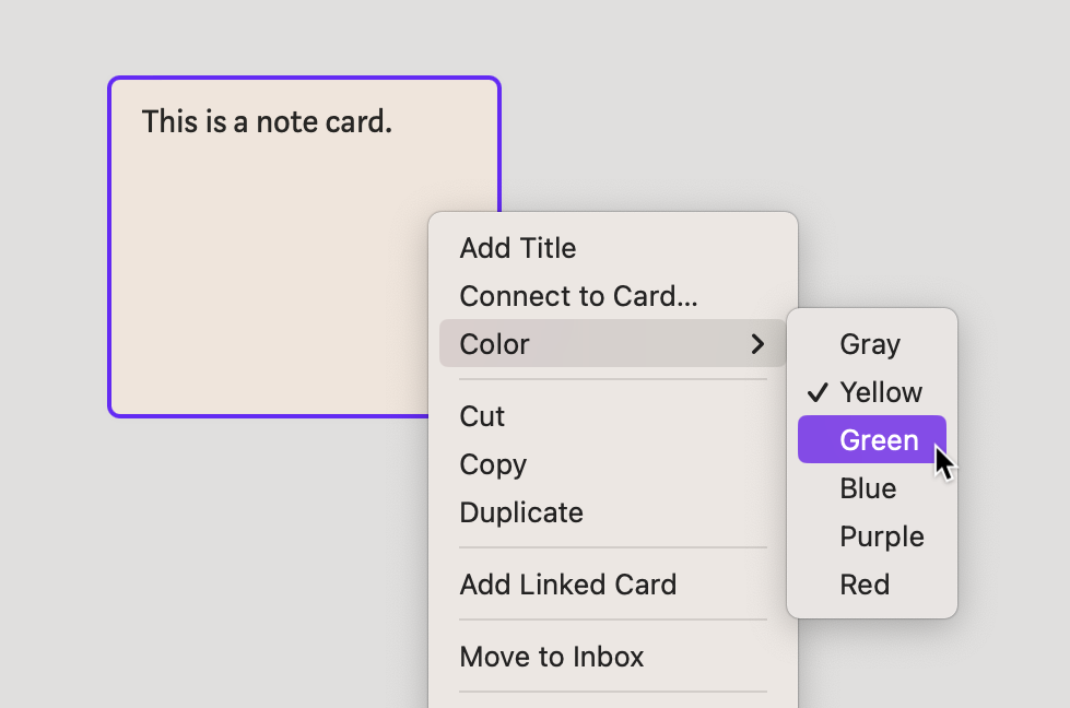 Note color on Mac
