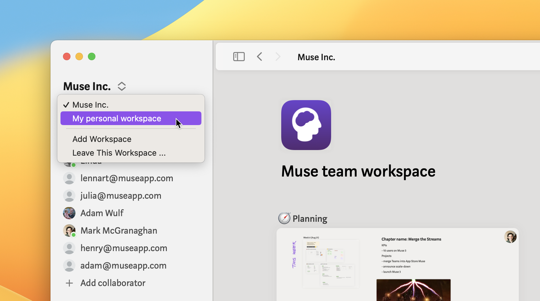Workspaces hero