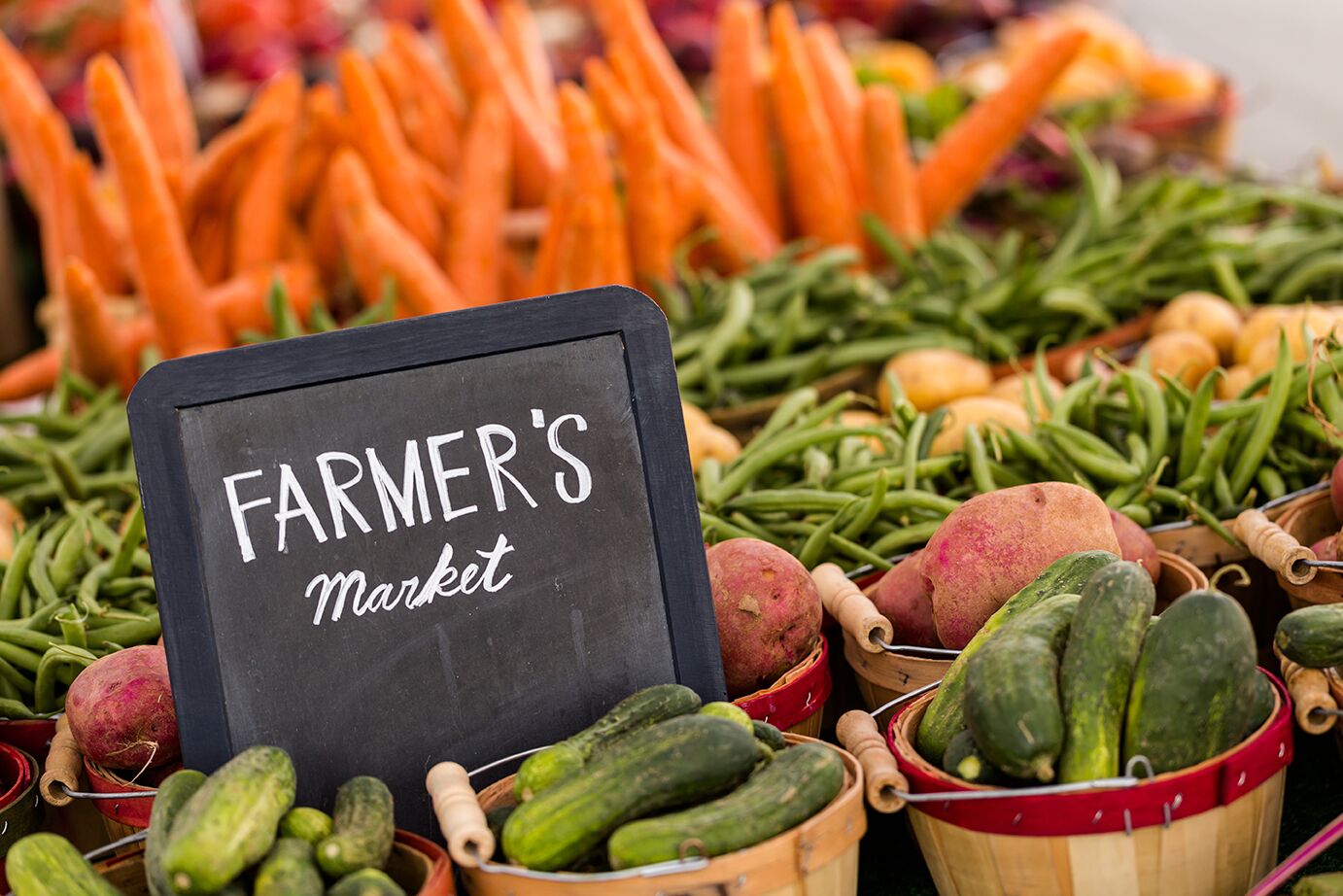 Vegetables at a farmer's market