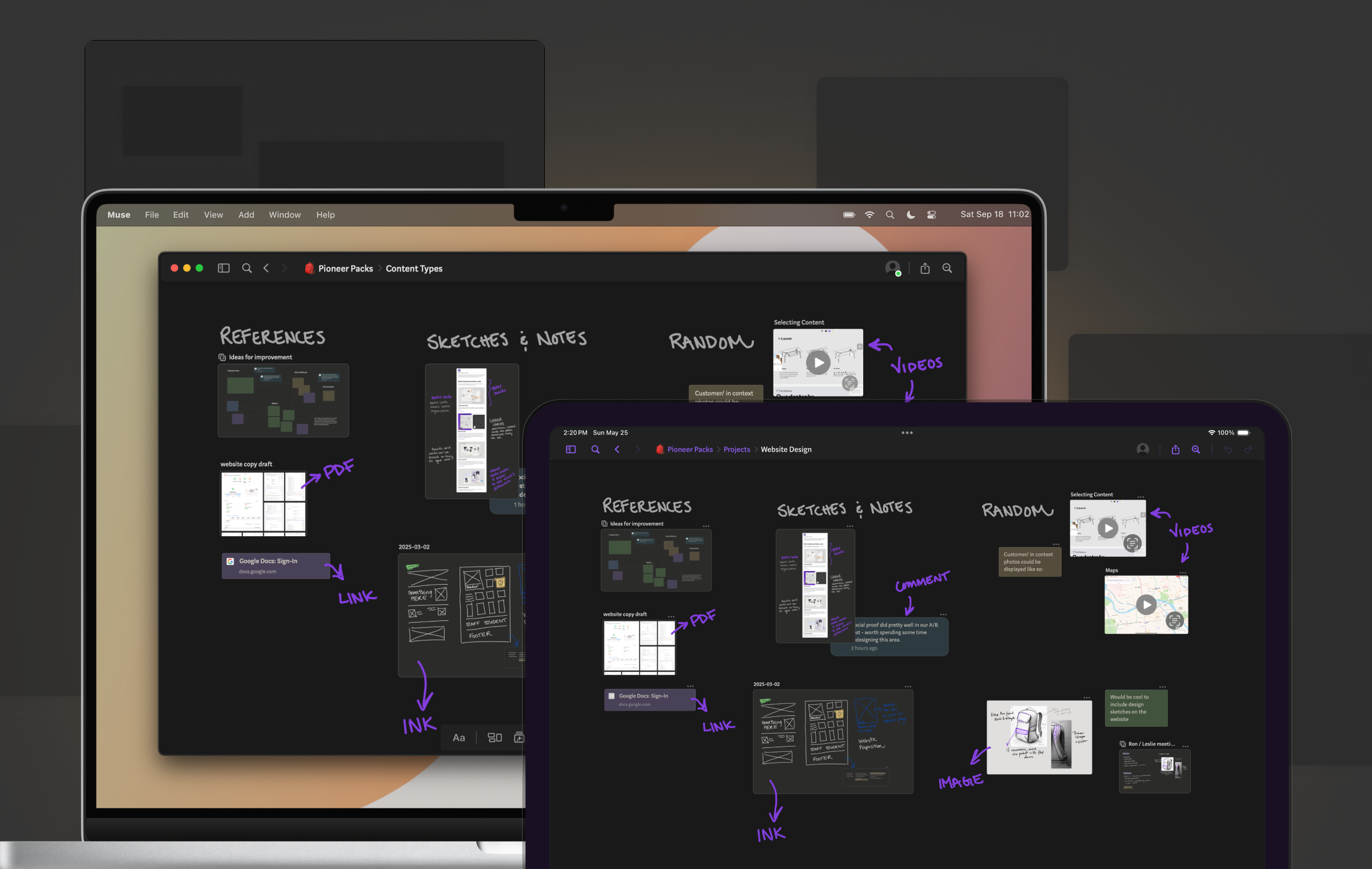 Muse Dark Mode screenshot
